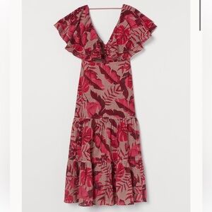 Johanna Ortiz x H & M Broderie Anglasie Eyelet Embroidered Floral Midi Dress XL